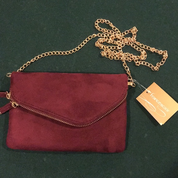 Francesca's Collections Handbags - Maroon crossbody purse